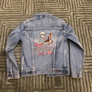 Limited edition embroidered Levi jacket